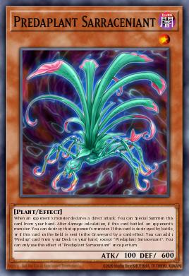 Predaplant Sarraceniant Yu-Gi-Oh card