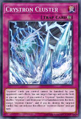 Crystron Cluster Yu-Gi-Oh card