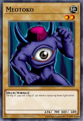 Meotoko Yu-Gi-Oh card