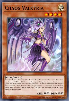 Chaos Valkyria Yu-Gi-Oh card