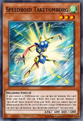 Speedroid Taketomborg Yu-Gi-Oh card