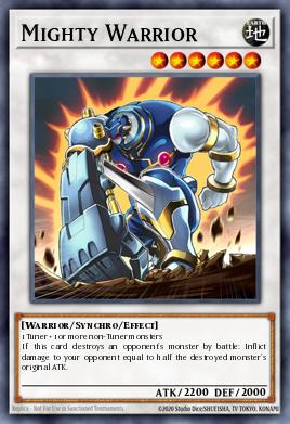 Mighty Warrior Yu-Gi-Oh card