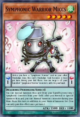 Symphonic Warrior Miccs Yu-Gi-Oh card