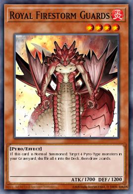 Royal Firestorm Guards Yu-Gi-Oh card