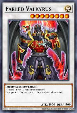 Fabled Valkyrus Yu-Gi-Oh card