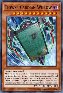 Flower Cardian Willow Yu-Gi-Oh card