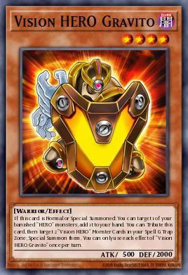 Vision HERO Gravito Yu-Gi-Oh card