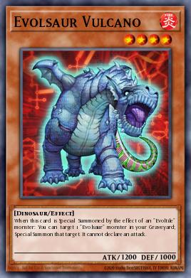 Evolsaur Vulcano Yu-Gi-Oh card
