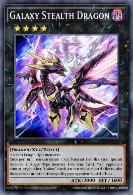 Galaxy Stealth Dragon Yu-Gi-Oh card