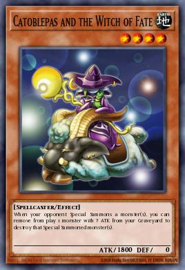 Catoblepas and the Witch of Fate Yu-Gi-Oh card