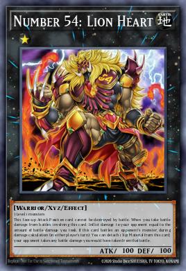 Number 54: Lion Heart Yu-Gi-Oh card