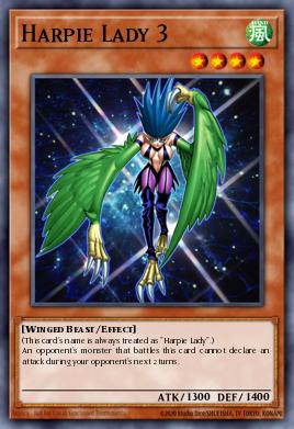 Harpie Lady 3 Yu-Gi-Oh card