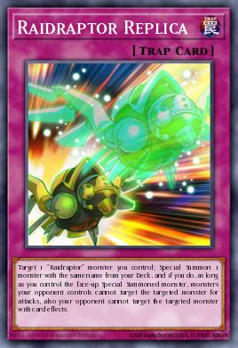 Raidraptor Replica Yu-Gi-Oh card