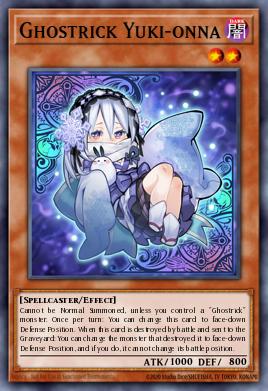 Ghostrick Yuki-onna Yu-Gi-Oh card