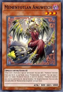 Mementotlan Angwitch Yu-Gi-Oh card