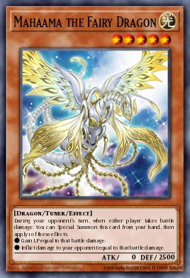 Mahaama the Fairy Dragon Yu-Gi-Oh card