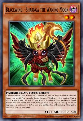 Blackwing - Sharnga the Waning Moon Yu-Gi-Oh card