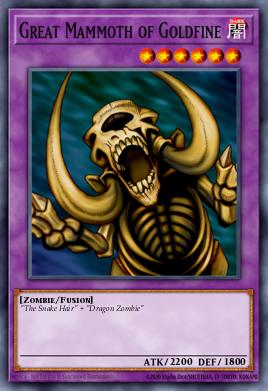 Great Mammoth of Goldfine Yu-Gi-Oh card