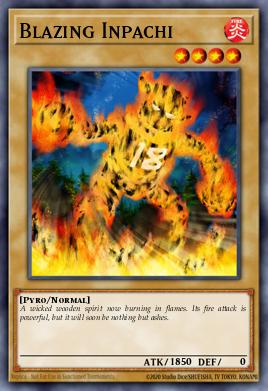 Blazing Inpachi Yu-Gi-Oh card