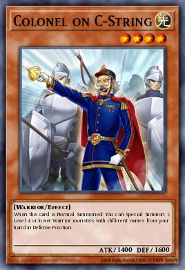 Colonel on C-String Yu-Gi-Oh card