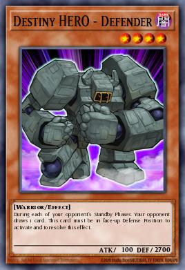 Destiny HERO - Defender Yu-Gi-Oh card