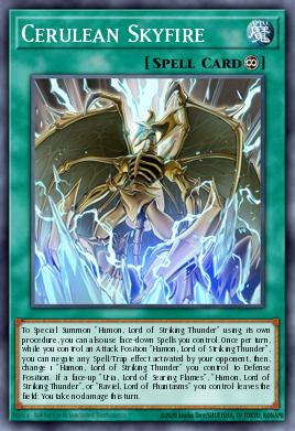 Cerulean Skyfire Yu-Gi-Oh card
