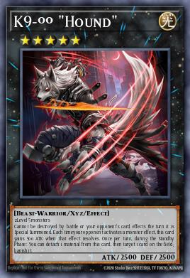 K9-ØØ "Hound" Yu-Gi-Oh card