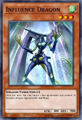 Influence Dragon Yu-Gi-Oh card