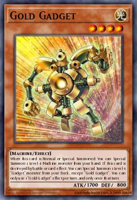 Gold Gadget Yu-Gi-Oh card