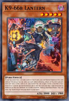 K9-66b Lantern Yu-Gi-Oh card
