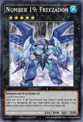 Number 19: Freezadon Yu-Gi-Oh card