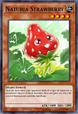 Naturia Strawberry Yu-Gi-Oh card