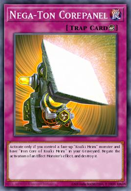 Nega-Ton Corepanel Yu-Gi-Oh card
