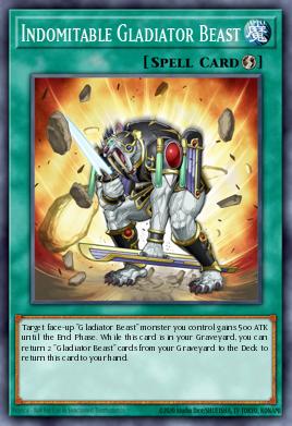 Indomitable Gladiator Beast Yu-Gi-Oh card