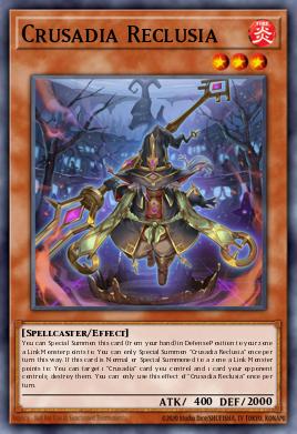 Crusadia Reclusia Yu-Gi-Oh card