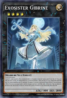 Exosister Gibrine Yu-Gi-Oh card