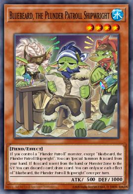Bluebeard, the Plunder Patroll Shipwright Yu-Gi-Oh card