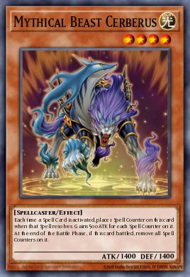 Mythical Beast Cerberus Yu-Gi-Oh card