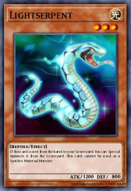 Lightserpent Yu-Gi-Oh card