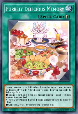 Purrely Delicious Memory Yu-Gi-Oh card