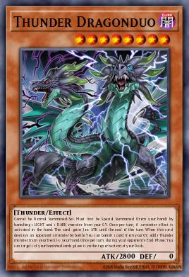 Thunder Dragonduo Yu-Gi-Oh card