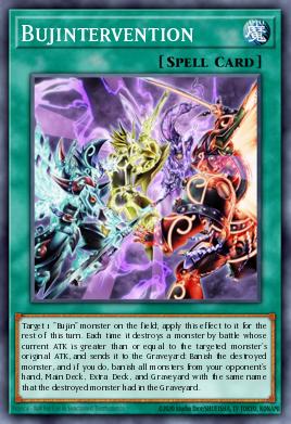 Bujintervention Yu-Gi-Oh card