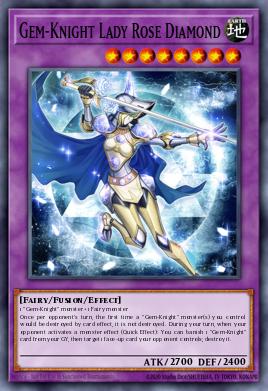 Gem-Knight Lady Rose Diamond Yu-Gi-Oh card