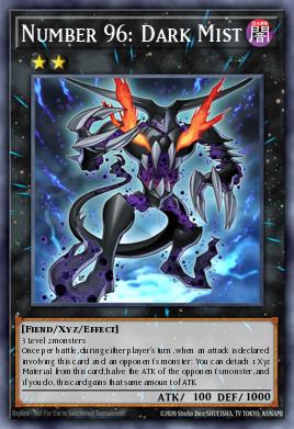 Number 96: Dark Mist Yu-Gi-Oh card
