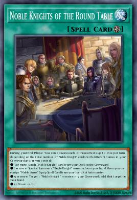 Noble Knights of the Round Table Yu-Gi-Oh card