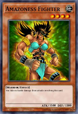 Amazoness Fighter Yu-Gi-Oh card