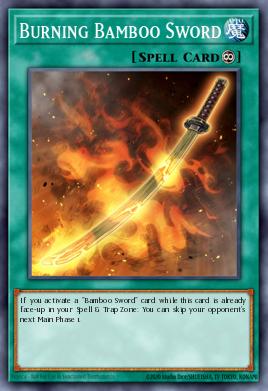 Burning Bamboo Sword Yu-Gi-Oh card