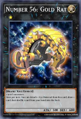 Number 56: Gold Rat Yu-Gi-Oh card
