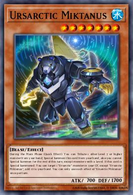 Ursarctic Miktanus Yu-Gi-Oh card