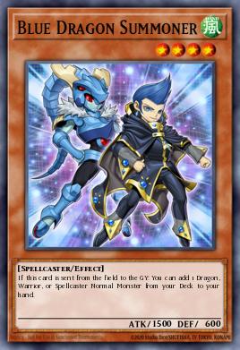 Blue Dragon Summoner Yu-Gi-Oh card
